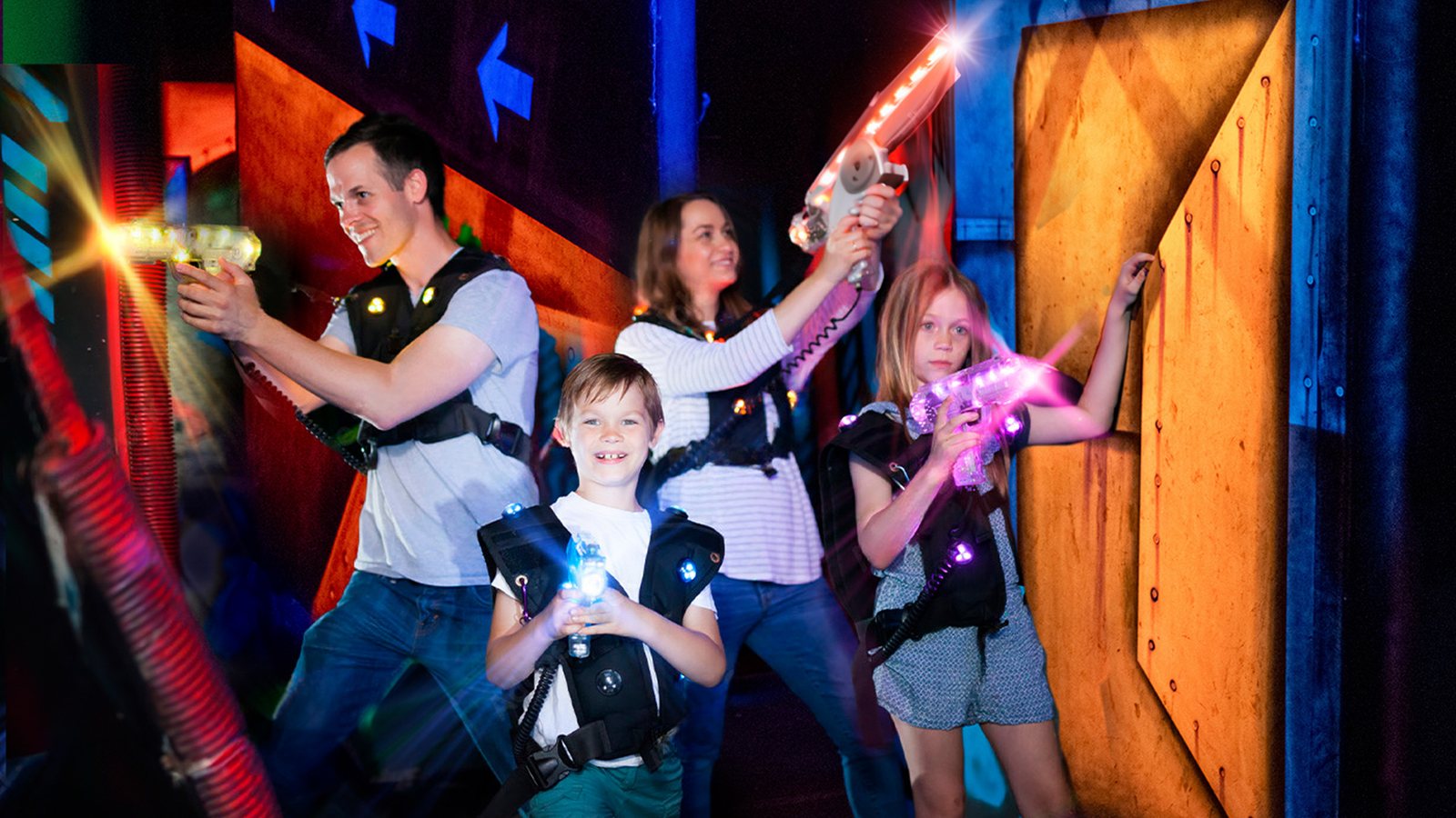 Le laser game en famille